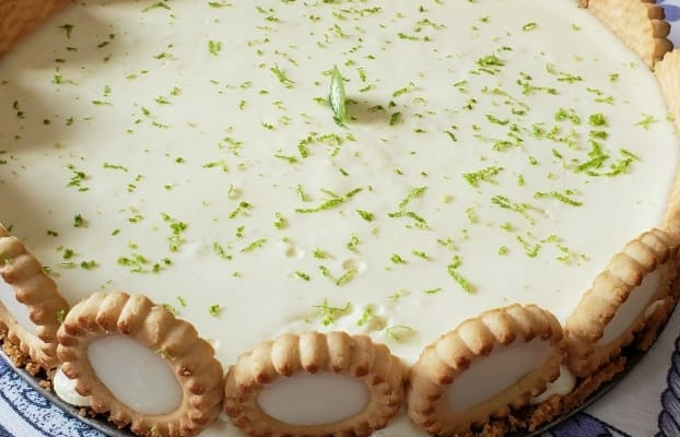 Torta de limão com chocolate branco