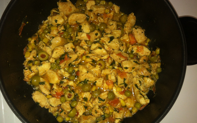 Peito de frango refogado