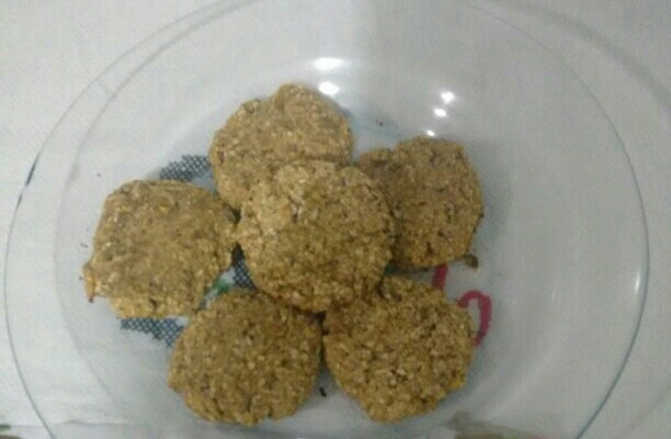 Cookies de banana e aveia