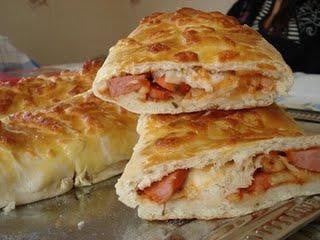 Cachorro quente de forno