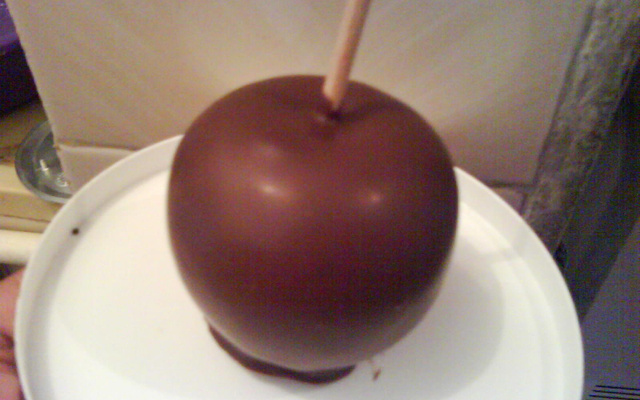 Maçã de chocolate