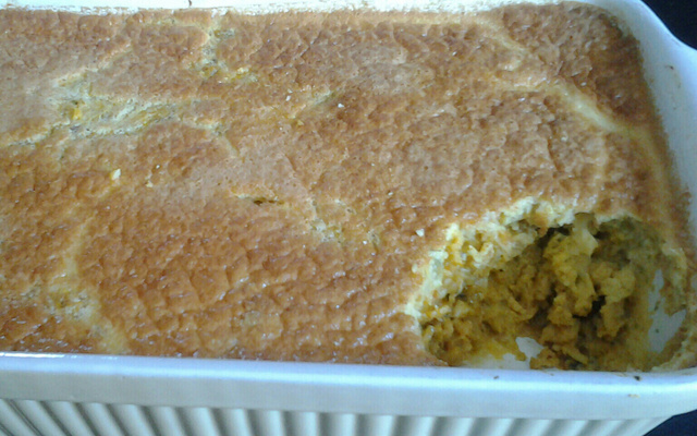 Torta de dobradinha gratinada