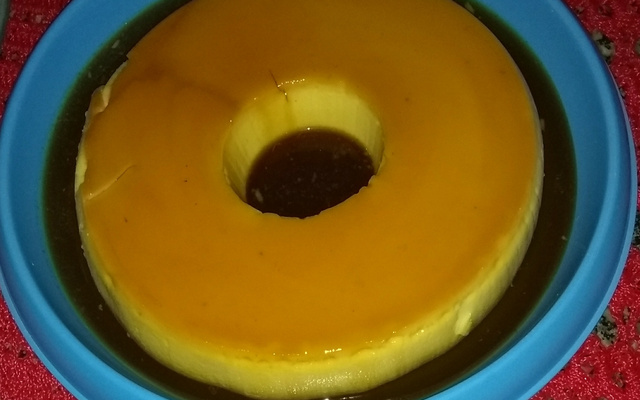 Pudim de leite condensado com creme de leite