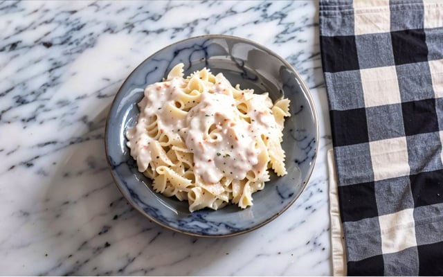 Molho branco para macarrão