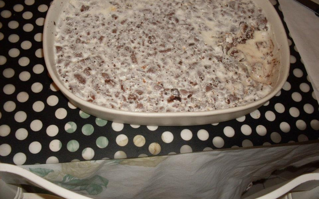 Panna cotta com chocolate