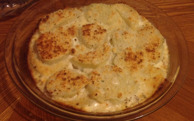 Batata gratinada simples