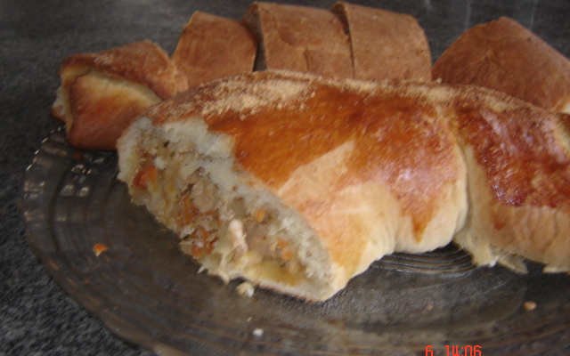 Pão italiano recheado