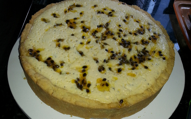 Torta mousse de maracujá