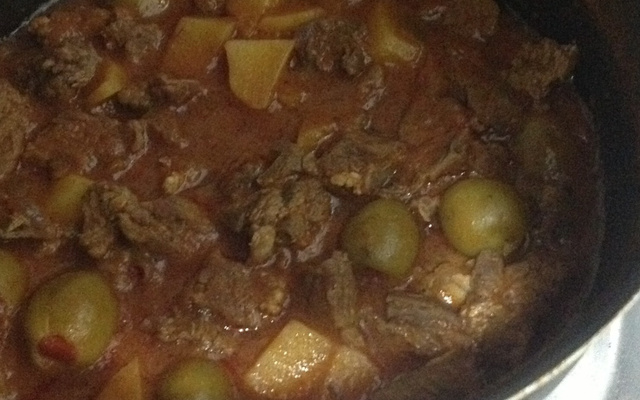 Contra filé no molho cozido