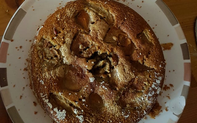 Bolo de aveia com banana