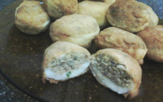 Ovo recheado com sardinha