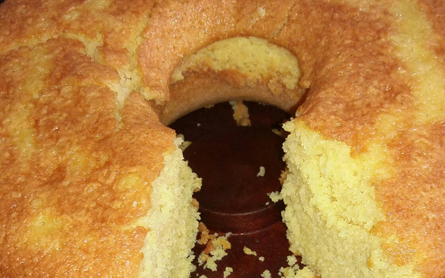 Bolo de fubá com laranja fofinho