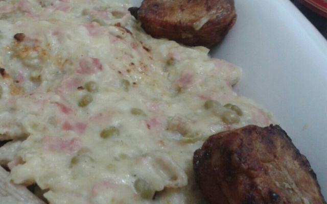 Penne parisiense com medalhão de filé mignon