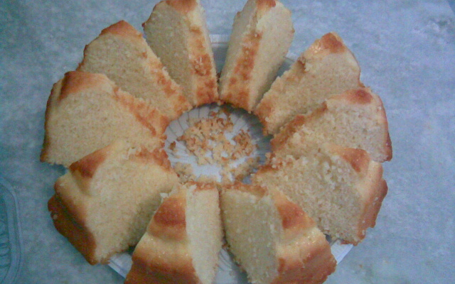 Bolo de arroz com queijo Minas