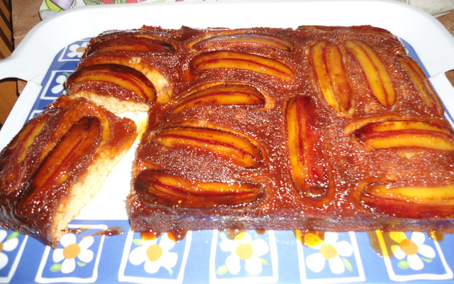 Bolo de banana caramelada da Lise