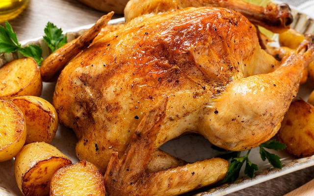 Peru (ou frango) bem temperado