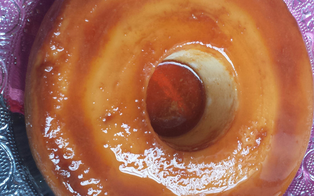 Pudim de leite condensado no microondas