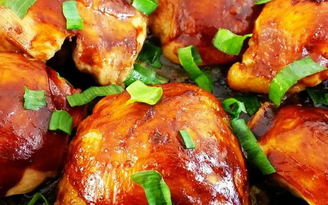 Frango ao forno com barbecue