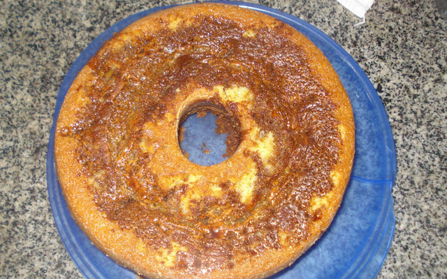 Bolo de fubá com canela no liquidificador