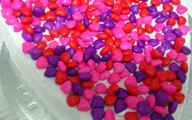 Bolo recheado de morango