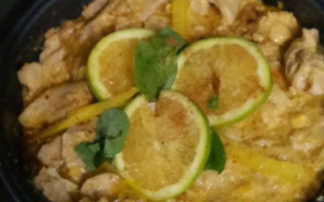 Filé de frango ao molho de milho com laranja