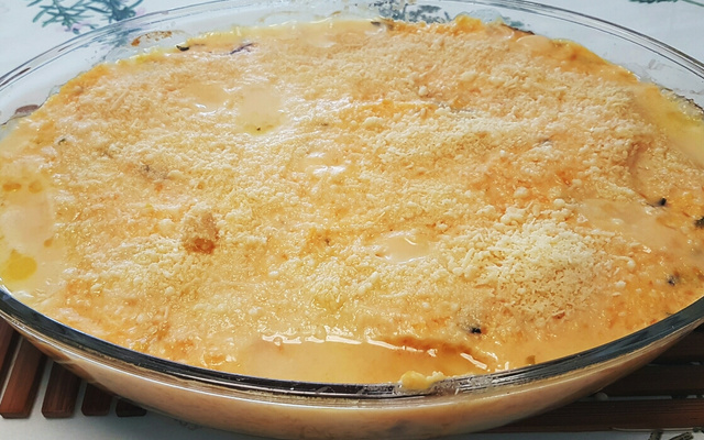 Escondidinho de peixe com abóbora