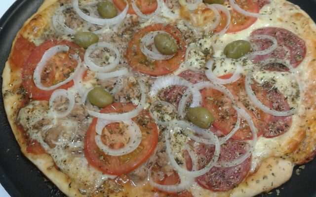 Pizza massa crocante
