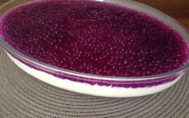 Sagu com creme maravilhoso