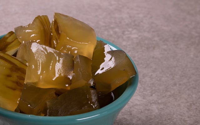 Doce de mamão verde em cubinhos