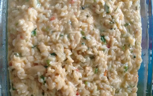 Risoto de camarão do Tom