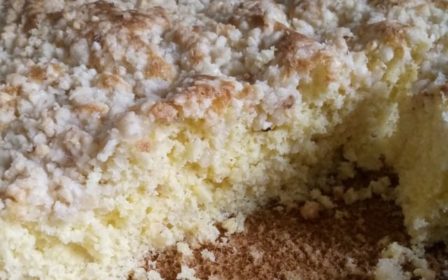 Bolo cuca de amendoim