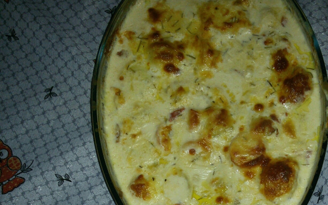 Filé de peixe ao molho branco