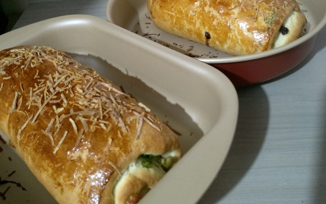 Baguete de rúcula com tomate seco