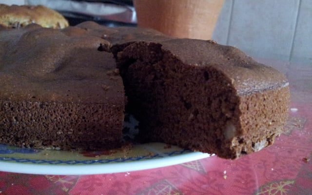 Bolo simples de chocolate light (liquidificador)