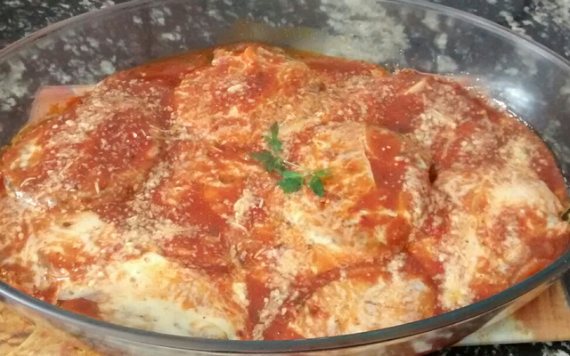 Hambúrguer à parmegiana