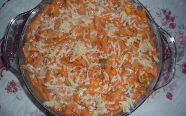 Macarrão de panela de pressão delícia