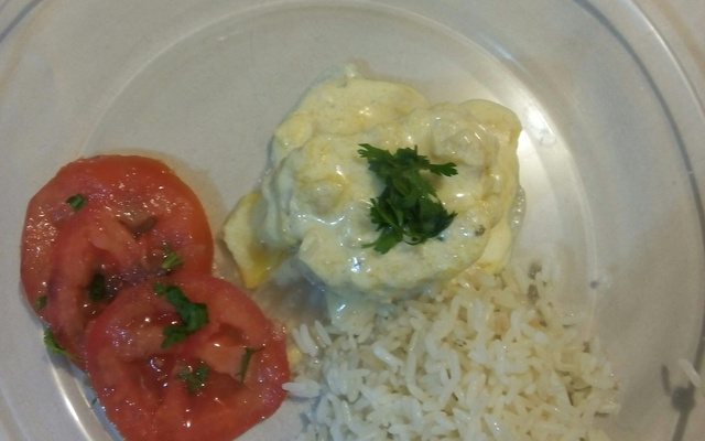 Frango com molho de manga