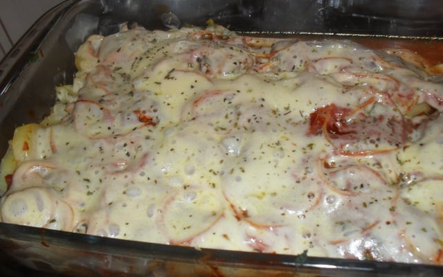 Filé de peixe assado