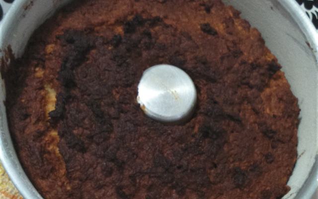 Bolo de batata doce com coco