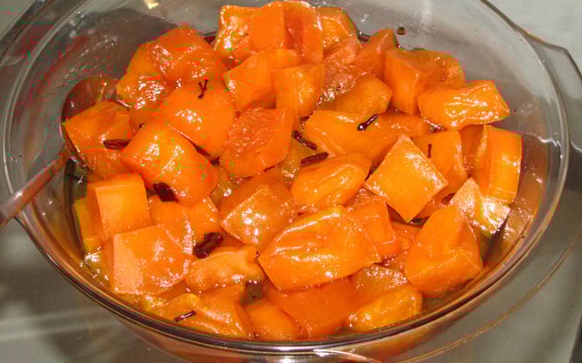 Doce de abóbora em calda