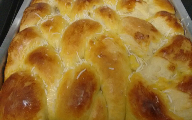 Pão doce de leite condensado de liquidificador