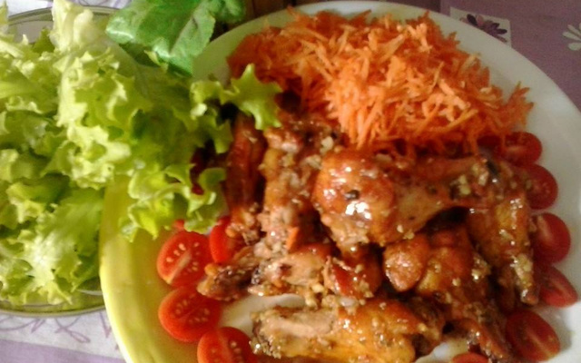 Frango com mel e pimenta