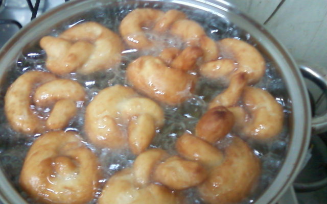 Rosca de massa de pão