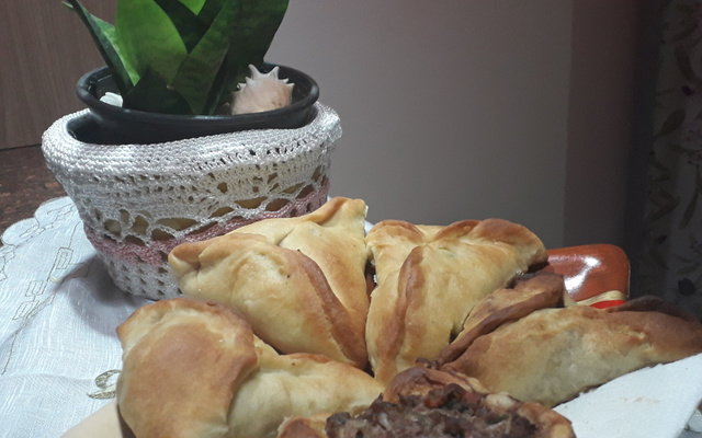 Esfiha de massa folhada