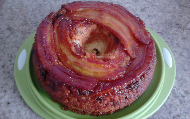 Bolo de banana com iogurte