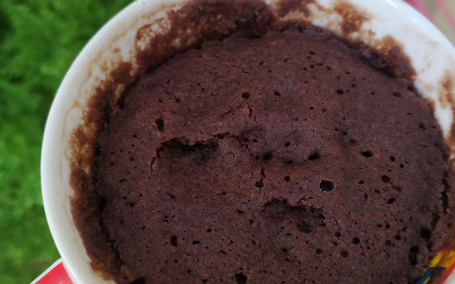 Bolo de caneca vegan