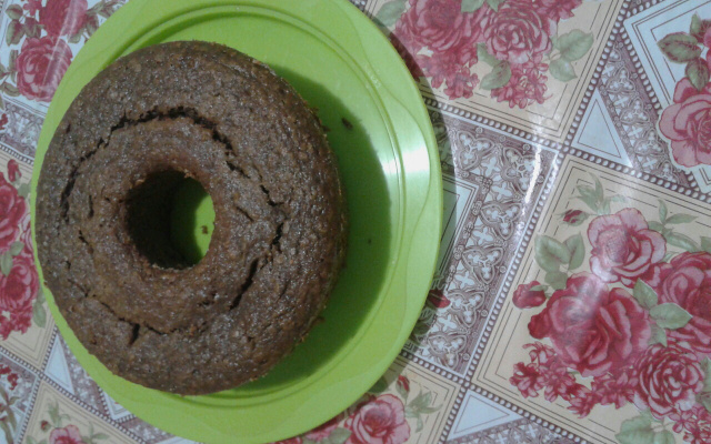 Bolo integral de banana com aveia