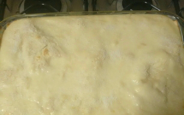 Lasanha de abacaxi com coco