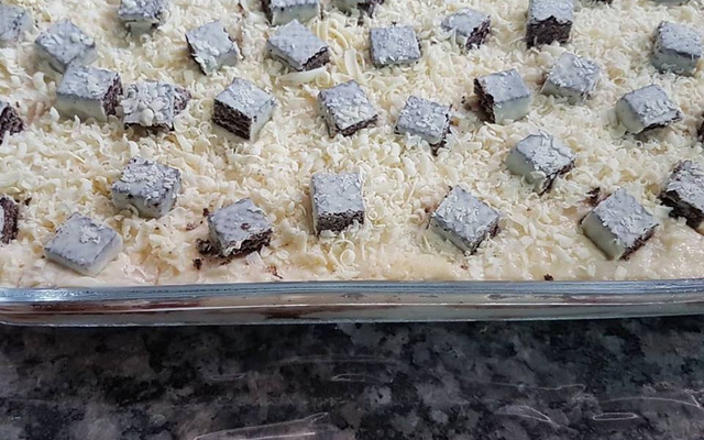 Pavê de creme branco