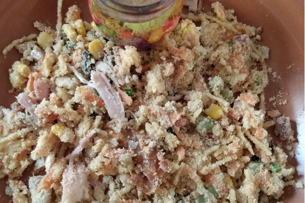 Farofa de salpicão Natalina